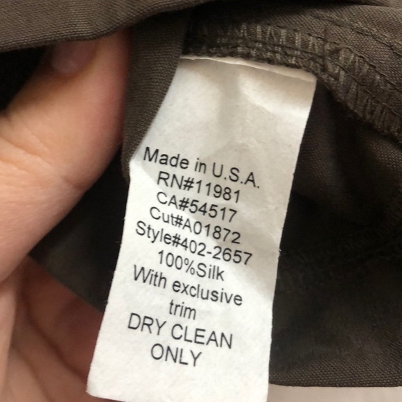 B44 Core silk brown shorts tie front small - Picture 4 of 5